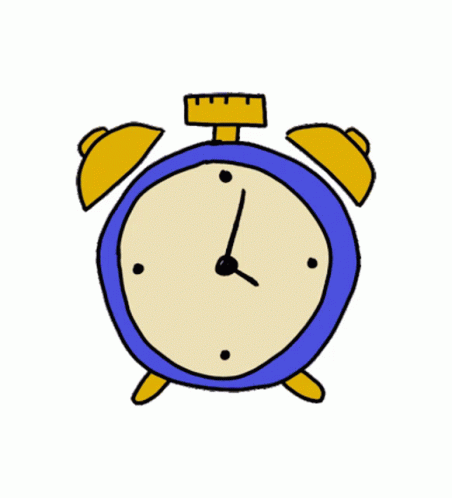 A Blue Alarm Clock With A Yellow Rubber Duck On It And The Words " Duck O 'Clock " Below It GIF