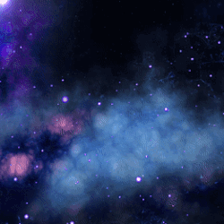 A Blue And Purple Galaxy With Many Stars GIF