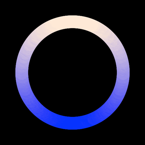 A Blue And White Infinity Symbol Is On A Black Background GIF
