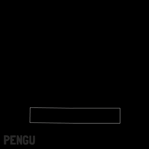 A Blue And White Penguin In A Black Circle With The Word Pengu On The Bottom GIF