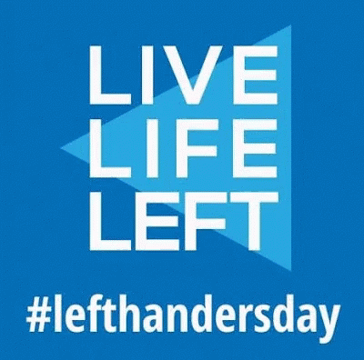 A Blue And White Sign That Says Live Life Left Thandersday GIF