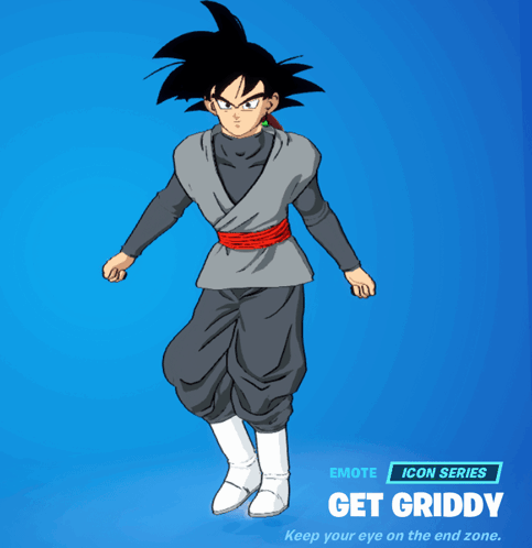 A Blue Background With A Cartoon Character And The Words Get Griddy On The Bottom GIF