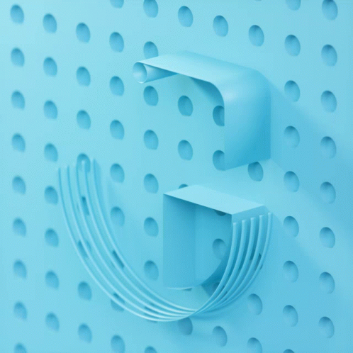 A Blue Background With A Few Holes In It And A Few Lines GIF