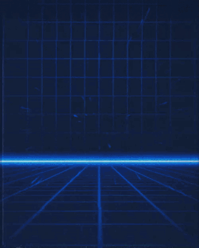 A Blue Background With A Red And White Letter H And R GIF