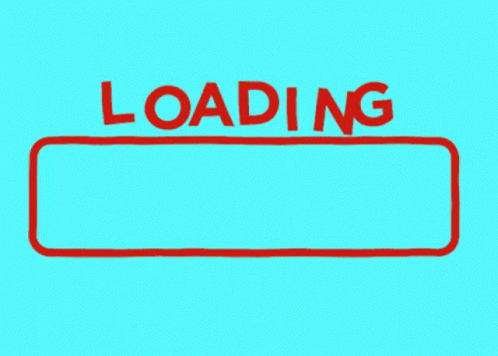 A Blue Background With A Red Loading Bar In The Middle GIF
