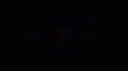 A Blue Background With A Sec Logo In The Middle GIF