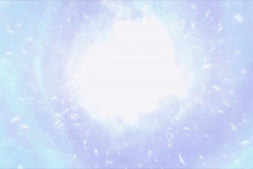 A Blue Background With A White Object In The Middle Of It GIF