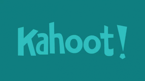 A Blue Background With Kahoot Written In White Letters GIF