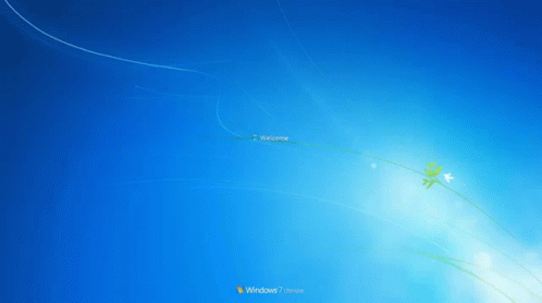 A Blue Background With The Words " Welcome " At The Top GIF