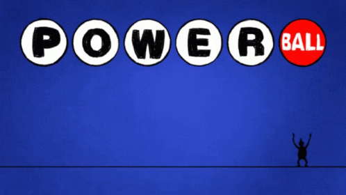 A Blue Background With White Circles That Say Power And A Red Ball GIF