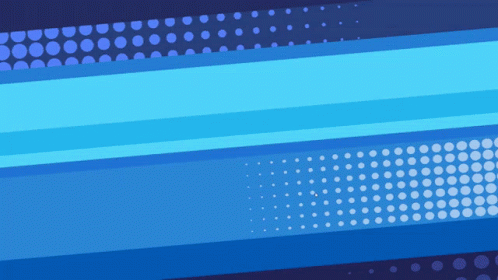A Blue Background With White Polka Dots And Stripes GIF