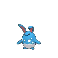 a blue bunny pokemon with a magnifying glass on its tail .