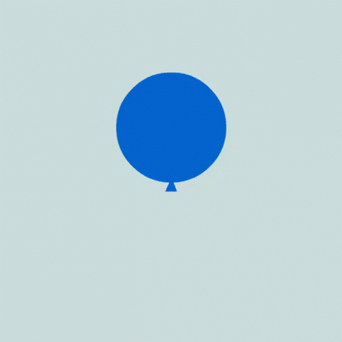 A Blue Circle With Pointed Edges Is On A White Background GIF