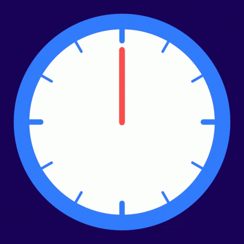 A Blue Clock With The Words Du Temps Pour Soit Written On It GIF