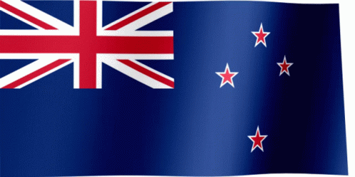 A Blue Flag With Red White And Blue Stars Is Waving In The Wind GIF