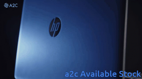 A Blue Hp Laptop With A2c Available Stock GIF