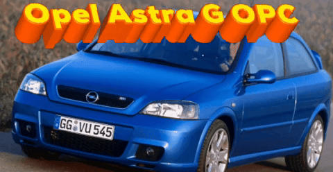 A Blue Opel Astra G Opc With Gg Vu 545 On The Front GIF