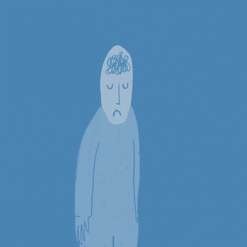 A Blue Poster Says Pause Inhale Exhale GIF
