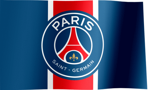 A Blue Red And White Paris Saint Germain Logo GIF