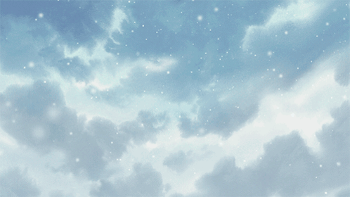 A Blue Sky With A Lot Of Clouds And Stars GIF