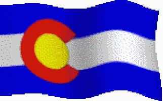A Blue White And Red Flag With A Yellow C In The Middle GIF