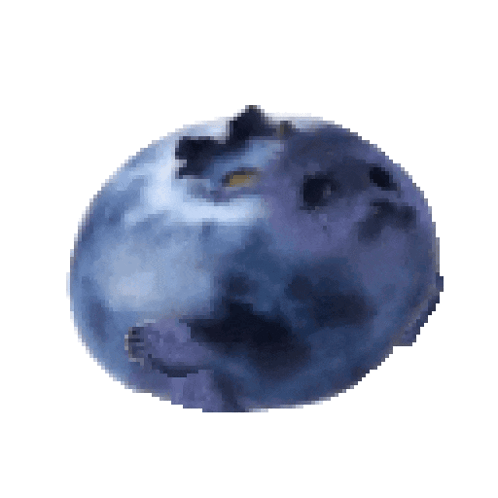 A Blueberry That Looks Like A Hippopotamus GIF