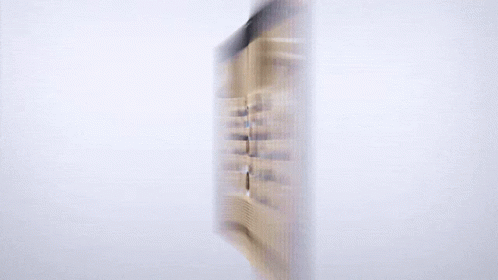 A Blurred Image Of A Group Of People In A Lecture Hall Is Displayed On A Computer Monitor GIF