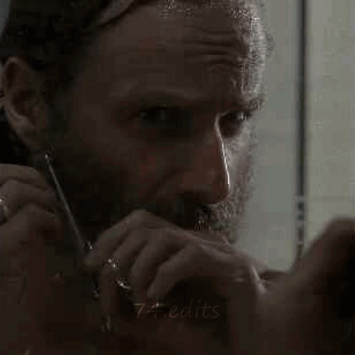 A Blurred Image Of A Man 'S Face With The Words 74 Edits Below It GIF