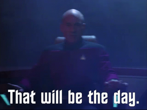a blurred image of a man with the words that will be the day below him