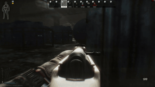A Blurred Image Of A Person Holding A Rifle In A Video Game With The Letters A B C And D Visible GIF