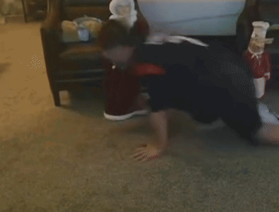 A Blurred Image Of A Person On The Floor GIF