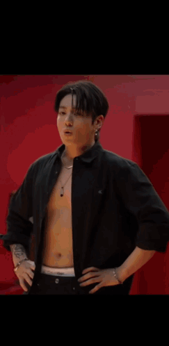 A Blurred Image Of A Person 'S Face With A Red Background GIF