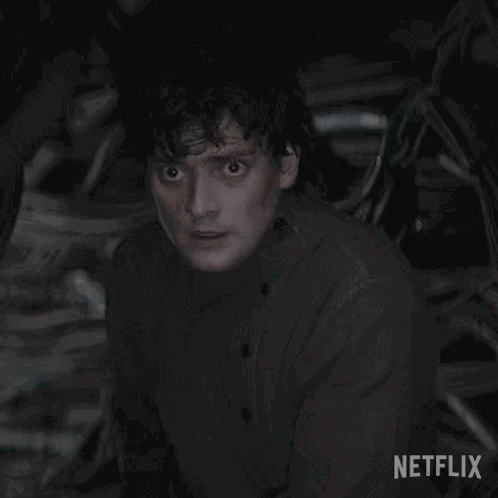 A Blurred Image Of A Person With A Netflix Logo In The Bottom Right Corner GIF