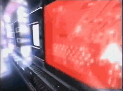 Blurred Red Screen With White Border GIF