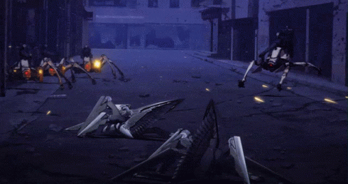 A Blurred Image Of A Spider With A Yellow Light Coming Out Of It 'S Mouth GIF