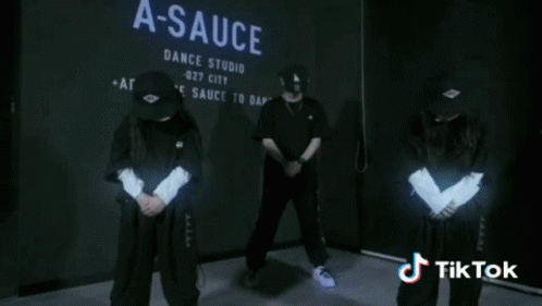 a blurred image of a stage with a tiktok logo