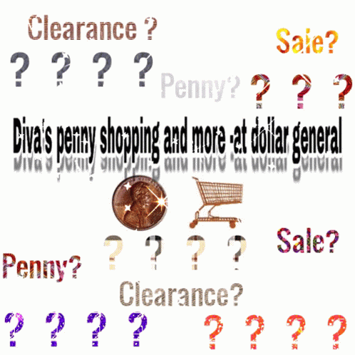 A Blurry Image Of A Shopping Cart And A Penny GIF