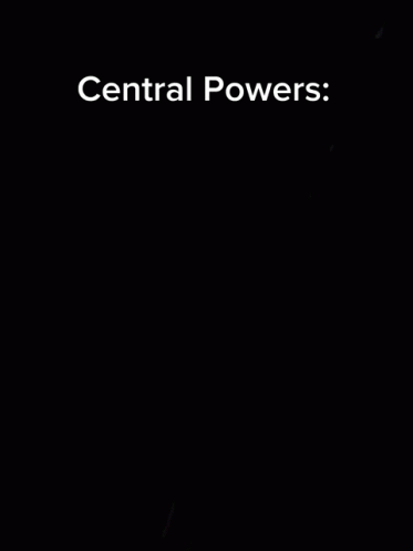 A Blurry Photo Of A Man With The Words Central Powers Written Above Him GIF