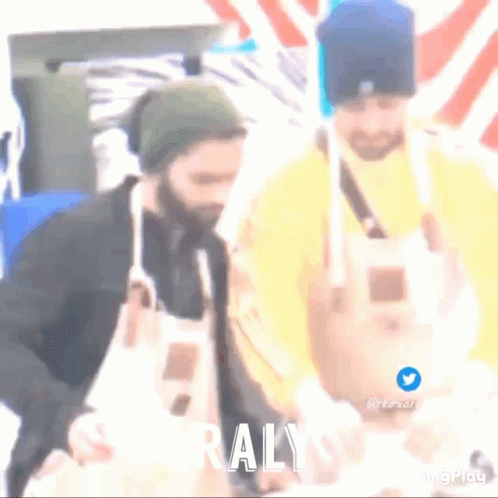 A Blurry Photo Of Two Men With The Words Really On The Bottom Right GIF