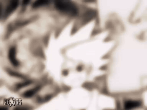 A Blurry Picture Of A Cartoon Character Standing Next To Each Other In A Room . GIF