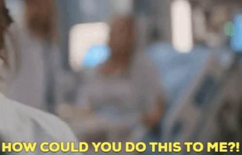 Blurry Doctor Asking Patient How Could You Do This GIF