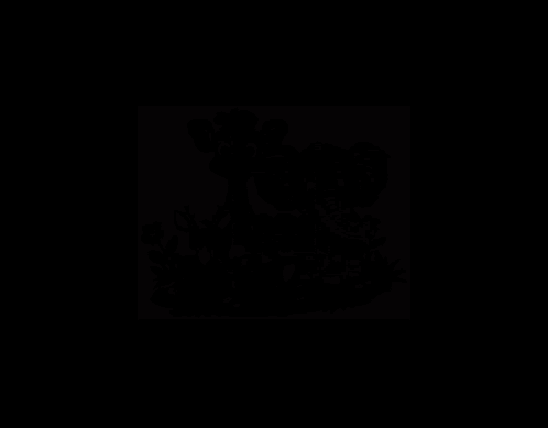 A Blurry Picture Of A Giraffe An Elephant A Deer And A Tiger GIF