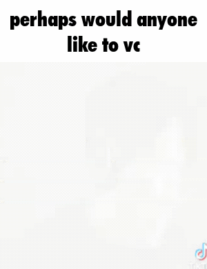 A Blurry Picture Of A Man In A Black Shirt With The Words `` Perhaps Would Anyone Like To Vc '' . GIF