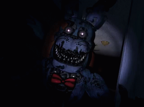 A Blurry Picture Of A Monster With Purple Eyes GIF