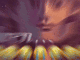 A Blurry Picture Of A Person 'S Face With A Purple Background GIF