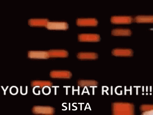 A Blurry Picture Of A Person Saying `` You Got That Right ! `` GIF