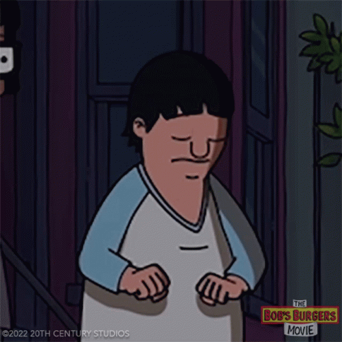 A Bob 'S Burgers Movie Poster Shows A Surprised Bob GIF
