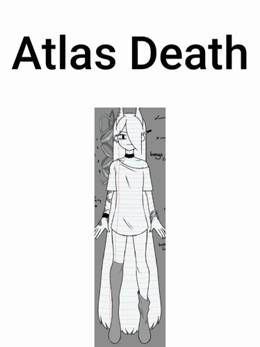 A Book Called Atlas Death Has A Drawing Of A Person In A Coffin On The Cover GIF