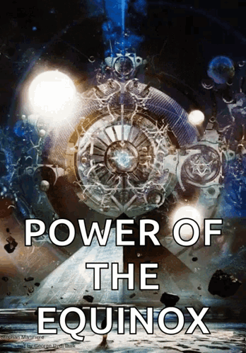 Book Cover Power Of The Equinox With Spaceship GIF