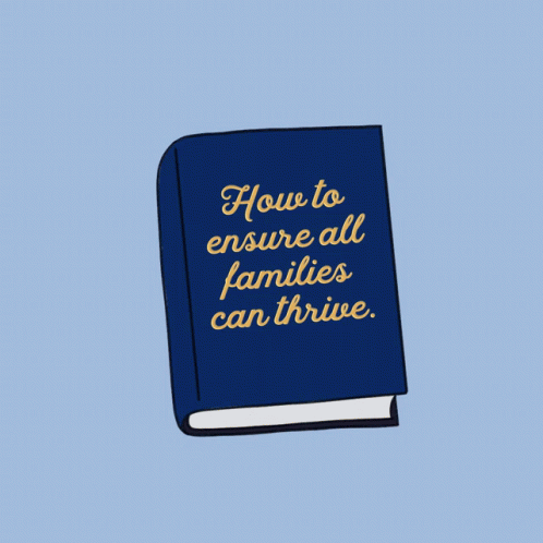 A Book Is Open To A Page That Says " Make Wealthy Corporations Pay What They Truly Owe Us " GIF